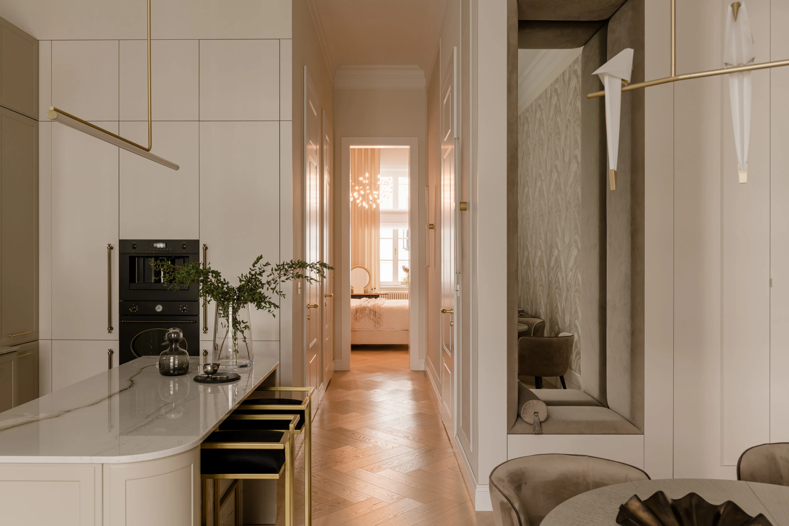 Finishjodła Angielska — realizacja