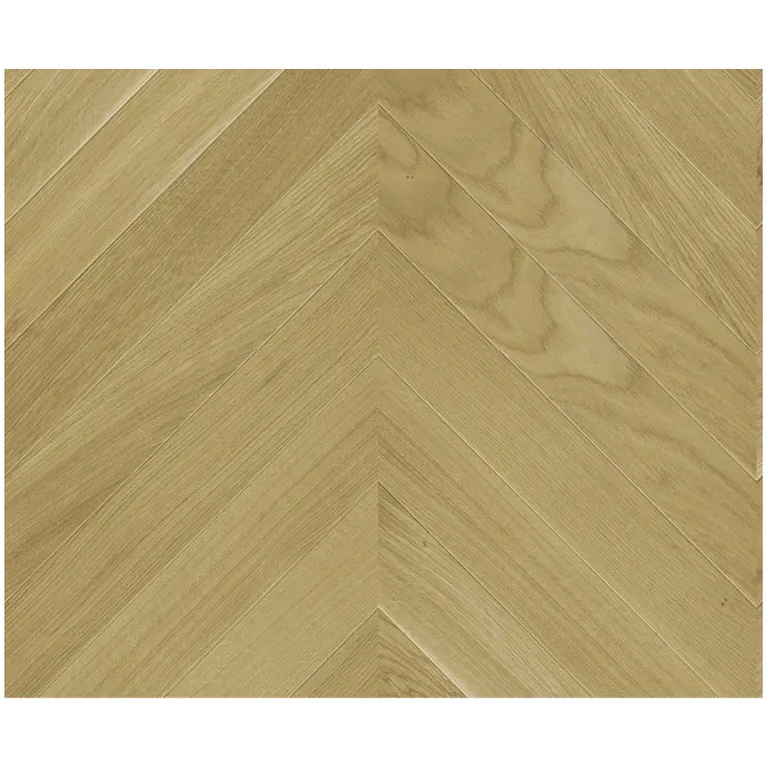 Finishjodła Francuska CHEVRON Podłogi drewniane - Dąb Latte Macchiato Select Lakier 4mm Jodełka