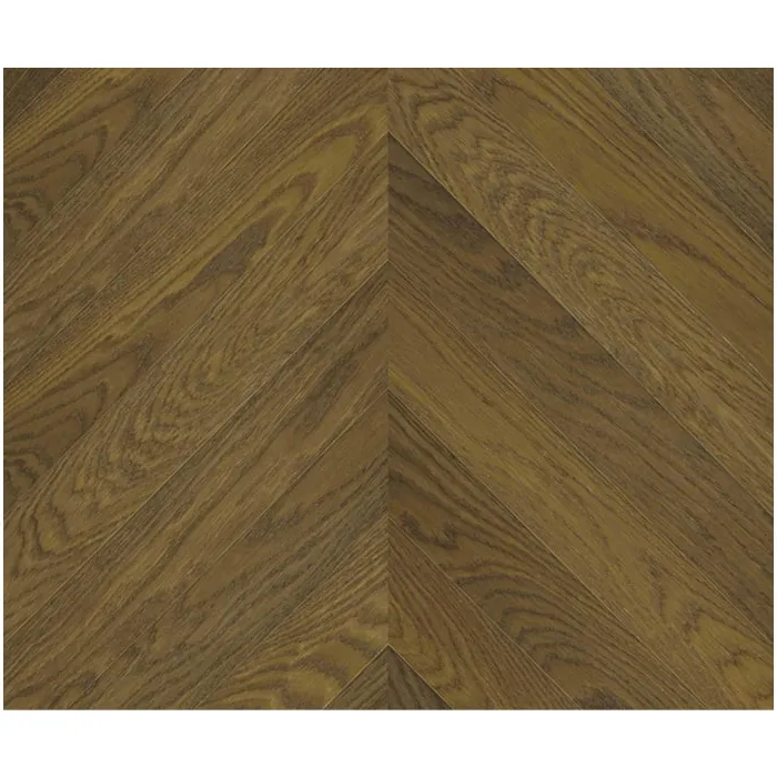 Finishjodła francuska CHEVRON Podłogi drewniane - Dąb Thermo Antyk Lakier matowy 4mm Jodełka Szczotkowana