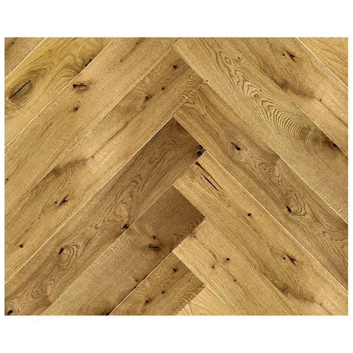 Finishjodła Angielska 120 - Deski podłogowe Dąb Wenecja Antyk Lakier matowy 4mm Jodełka Szczotkowana