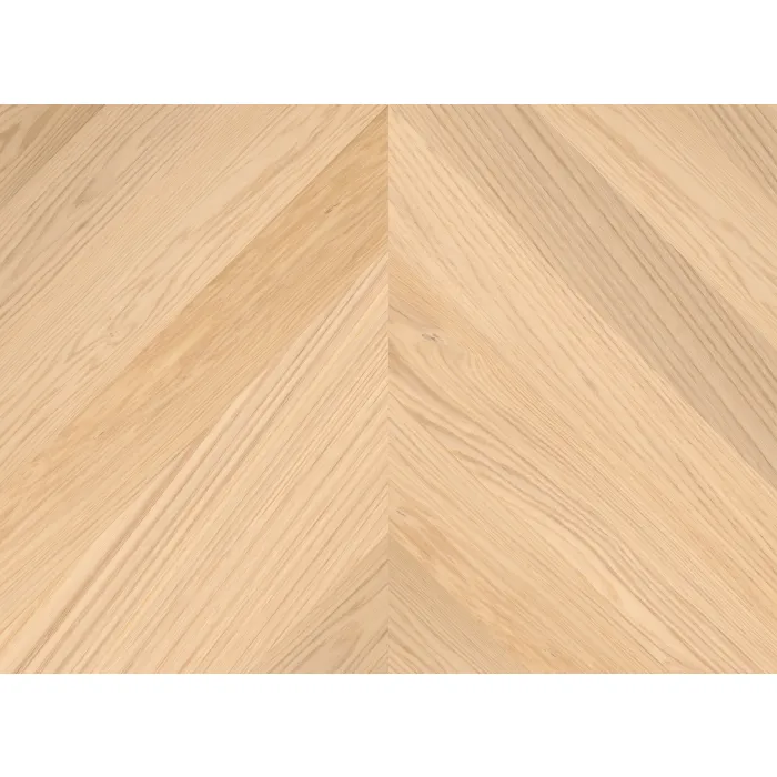 Finishjodła Francuska CHEVRON Deski podłogowe Dąb SANTORINI Lakier matowy 4mm Jodełka Szczotkowana