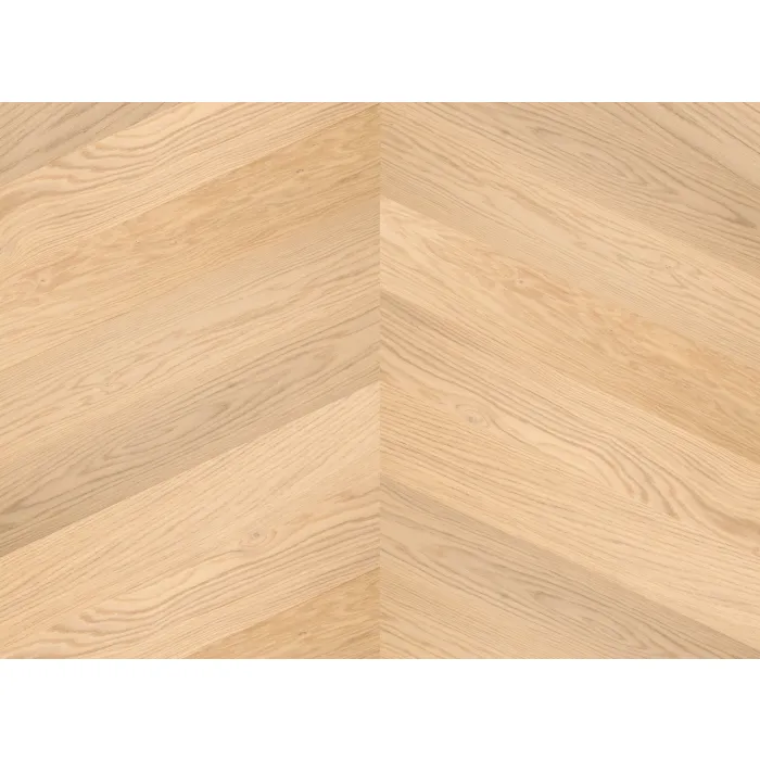 Finishjodła Węgierska Podłogi drewniane - Dąb Santorini Lakier matowy 4mm Jodełka Szczotkowana